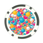 Circles Art Seamless Repeat Bright Colors Colorful Poker Chip Card Guard (10 pack) Front