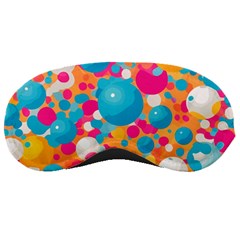 Circles Art Seamless Repeat Bright Colors Colorful Sleeping Mask by 99art