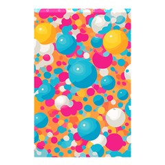 Circles Art Seamless Repeat Bright Colors Colorful Shower Curtain 48  X 72  (small)  by 99art