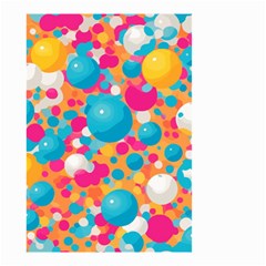 Circles Art Seamless Repeat Bright Colors Colorful Small Garden Flag (two Sides) by 99art