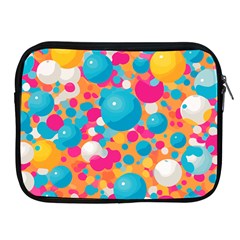 Circles Art Seamless Repeat Bright Colors Colorful Apple Ipad 2/3/4 Zipper Cases