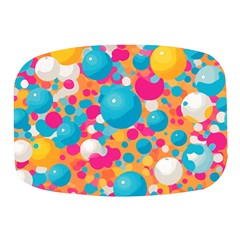 Circles Art Seamless Repeat Bright Colors Colorful Mini Square Pill Box by 99art