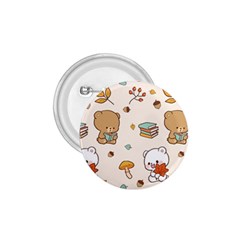 Bear Cartoon Background Pattern Seamless Animal 1 75  Buttons by 99art