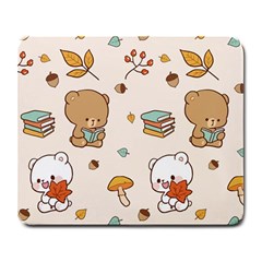 Bear Cartoon Background Pattern Seamless Animal Large Mousepad