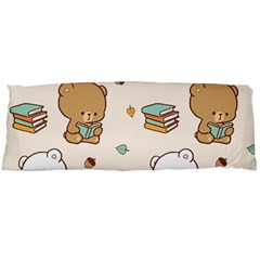 Bear Cartoon Background Pattern Seamless Animal Body Pillow Case (dakimakura) by 99art