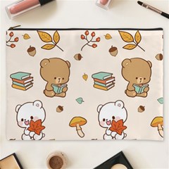 Bear Cartoon Background Pattern Seamless Animal Cosmetic Bag (xxxl)