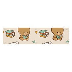 Bear Cartoon Background Pattern Seamless Animal Banner And Sign 4  X 1 