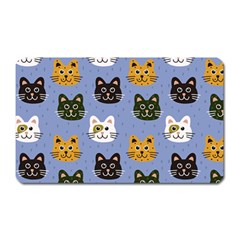 Cat Cat Background Animals Little Cat Pets Kittens Magnet (rectangular) by 99art