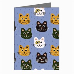 Cat Cat Background Animals Little Cat Pets Kittens Greeting Cards (pkg Of 8) by 99art