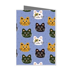 Cat Cat Background Animals Little Cat Pets Kittens Mini Greeting Cards (pkg Of 8) by 99art