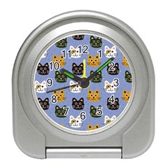 Cat Cat Background Animals Little Cat Pets Kittens Travel Alarm Clock by 99art