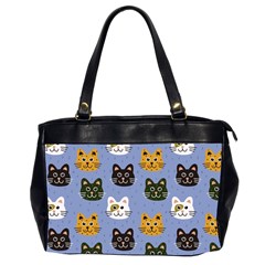 Cat Cat Background Animals Little Cat Pets Kittens Oversize Office Handbag (2 Sides) by 99art