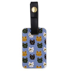 Cat Cat Background Animals Little Cat Pets Kittens Luggage Tag (one Side) by 99art