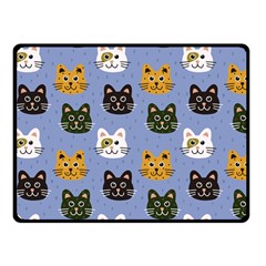 Cat Cat Background Animals Little Cat Pets Kittens Two Sides Fleece Blanket (small) by 99art