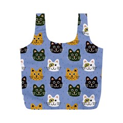 Cat Cat Background Animals Little Cat Pets Kittens Full Print Recycle Bag (m) by 99art