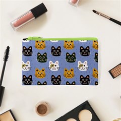 Cat Cat Background Animals Little Cat Pets Kittens Cosmetic Bag (xs) by 99art