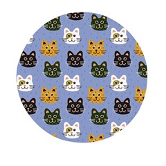 Cat Cat Background Animals Little Cat Pets Kittens Mini Round Pill Box by 99art