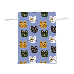 Cat Cat Background Animals Little Cat Pets Kittens Lightweight Drawstring Pouch (l) by 99art