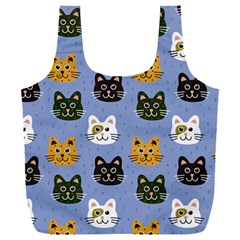 Cat Cat Background Animals Little Cat Pets Kittens Full Print Recycle Bag (xxl) by 99art