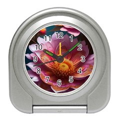 Pink Flowers Petals Blossoms Blooms Art Travel Alarm Clock by 99art