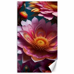 Pink Flowers Petals Blossoms Blooms Art Canvas 40  X 72  by 99art