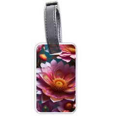 Pink Flowers Petals Blossoms Blooms Art Luggage Tag (one Side) by 99art