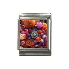 Flower Blossoms Petals Blooms Italian Charm (13mm) by 99art