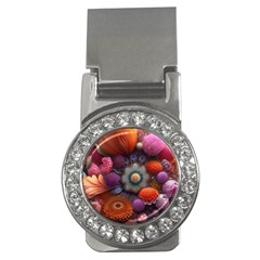 Flower Blossoms Petals Blooms Money Clips (cz)  by 99art