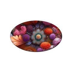 Flower Blossoms Petals Blooms Sticker (oval) by 99art