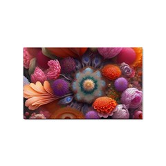 Flower Blossoms Petals Blooms Sticker Rectangular (100 Pack) by 99art