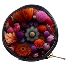 Flower Blossoms Petals Blooms Mini Makeup Bag by 99art