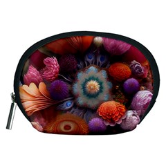 Flower Blossoms Petals Blooms Accessory Pouch (medium) by 99art