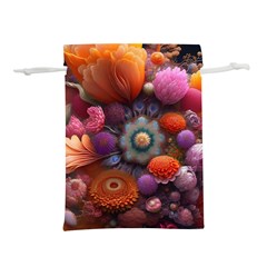 Flower Blossoms Petals Blooms Lightweight Drawstring Pouch (s) by 99art