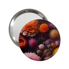 Flowers Petals Blossoms Art Flora 2 25  Handbag Mirrors by 99art