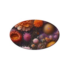 Flowers Petals Blossoms Art Flora Sticker Oval (10 Pack) by 99art