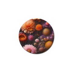 Flowers Petals Blossoms Art Flora Golf Ball Marker by 99art