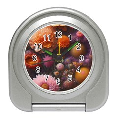 Flowers Petals Blossoms Art Flora Travel Alarm Clock by 99art