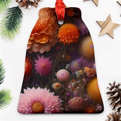 Flowers Petals Blossoms Art Flora Bell Ornament (two Sides) by 99art