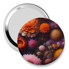 Flowers Petals Blossoms Art Flora 3  Handbag Mirrors by 99art