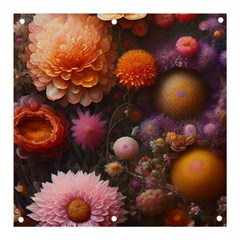 Flowers Petals Blossoms Art Flora Banner And Sign 3  X 3  by 99art