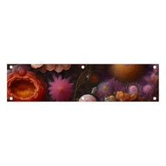 Flowers Petals Blossoms Art Flora Banner And Sign 4  X 1  by 99art