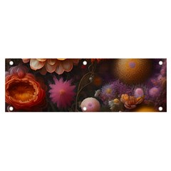 Flowers Petals Blossoms Art Flora Banner And Sign 6  X 2  by 99art