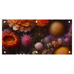 Flowers Petals Blossoms Art Flora Banner And Sign 6  X 3  by 99art