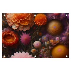 Flowers Petals Blossoms Art Flora Banner And Sign 6  X 4  by 99art