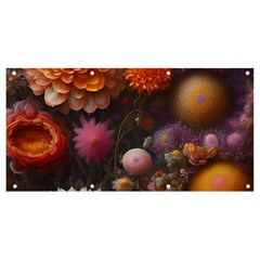 Flowers Petals Blossoms Art Flora Banner And Sign 8  X 4  by 99art