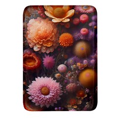 Flowers Petals Blossoms Art Flora Rectangular Glass Fridge Magnet (4 Pack) by 99art