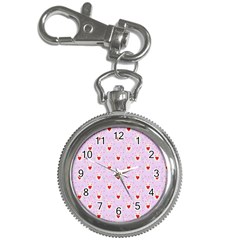 Easter Easter Bunny Hearts Seamless Tile Cute Key Chain Watches by 99art