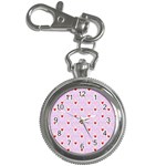 Easter Easter Bunny Hearts Seamless Tile Cute Key Chain Watches Front