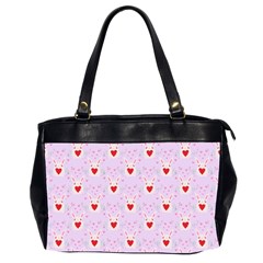 Easter Easter Bunny Hearts Seamless Tile Cute Oversize Office Handbag (2 Sides) by 99art