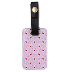 Easter Easter Bunny Hearts Seamless Tile Cute Luggage Tag (one Side) by 99art